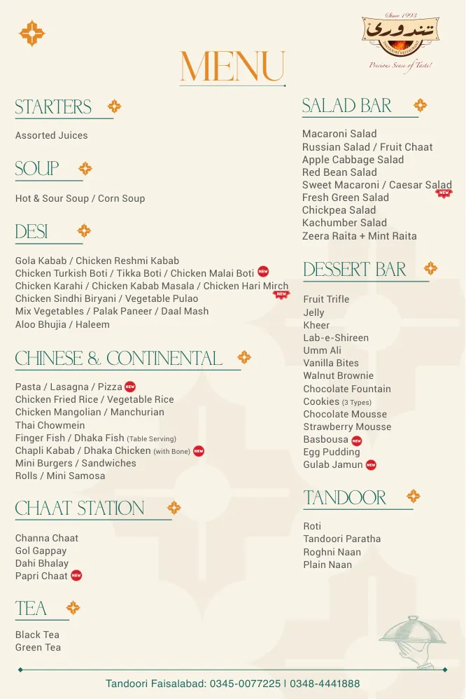 FSD Hi Tea Buffet Menu page 2