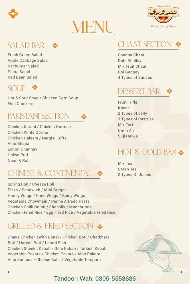 Wah Hi Tea Menu page 2